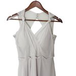 Mori Lee  by Madeline Gardner Gray Chiffon Dress US 8 Bridesmaid Cocktail Photo 1