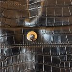 Nine West Elegant Black Crocodile-Embossed Shoulder Bag Photo 3