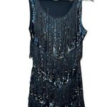 Jerry Beck For Charades FLAPPER Tasseled Tiered Dress Costume, Size Large Photo 0