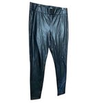 Loft  Faux Leather Black Leggings‎ Size Medium Photo 2