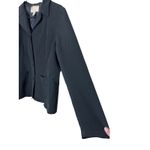 Pat Argenti Black Silk Blazer Jacket Women's Size 14 Photo 1