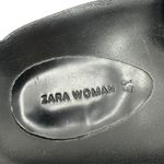 ZARA  Slide Sandals Buckles Double Strap Faux Leather Black Size 41 US 10 Photo 11