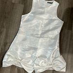 White Organza Mini Dress with Bows Size L Photo 0