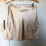 Verge Girl Gold Mini Skirt With Slit Photo 1