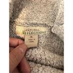 Natural Reflections  Women Sz XL, Fleece Zip Up  Jacket Beige Oatmeal Photo 6