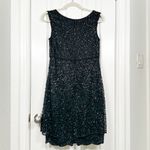 Laurence Kazar Vintage Black Beaded Sequin Holdiay NYE Mini Dress Size S Photo 5