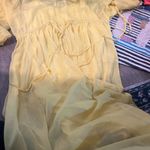 Never Fully Dressed balloon sleeve tie maxi dress size 12 Yellow Photo 4