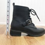 SOUL Naturalizer Black Lace Up‎ Combat Ankle Boot Bootie Lug Sole Size 7.5 New Black Photo 10