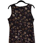 Vintage Byer Studio Maxi Dress Empire Waist Floral 90s Grunge Boho Size 12 Purple Photo 3