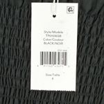 Derek Lam  10 Crosby Mini Dress Size‎ 6 Black Long Sleeve Smocked Ruffle Cotton Photo 5