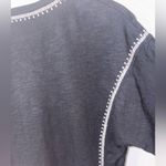 Garnet Hill Monroe Organic-Linen Jersey Knit 3/4 Sleeve Size Small Top Photo 4