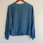 Gap | Denim Crossover Blouse sz S Photo 4