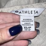 Athleta  Retreat Linen Romper Women's Size XS Undyed‎ Beige Sleeveless Pockets Photo 9