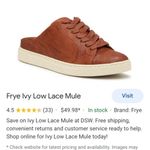 Frye Ivy low lace mule leather‎ sneakers size 9.5 Photo 9