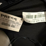 La Perla  sheer gold filigree appliqué chic Elegant Black fitted dress NYE LBD Photo 12