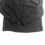 Evan Picone Evan-Picone Silk Blouse Long‎ Sleeve Keyhole Neckline Black Diamond Pattern 8 Photo 3