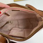 Dooney & Bourke DOONEY BOURKE Vtg Y2K Small Hobo Style Handbag Pink Matching Wallet Leather Trim Photo 8