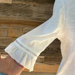 Goldie NWT  Link Embroidery Ruffle Sleeve Top White Size Small Photo 4