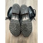 Dromedaris Kara Leather Boots Black Suede Women's Size 42 Moto Lace Up‎ Combat Photo 8