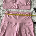 Catherine Malandrino  2 piece set Sports bra & Biker shorts in Pink size Medium Photo 4