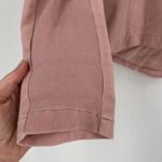 Oui Pink Stretch Knit Blazer Size 8, Medium 100% Cotton Mixed Media Pink Photo 5