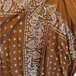 Free People  Brown Paisley halter Tank Top size small Photo 4