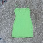 Naked Wardrobe  lime green bodycon dress large Photo 3