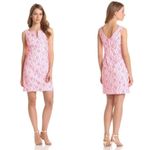 Lilly Pulitzer Daena Fiesta Pink White Floral Lined Mini Dress 4 Photo 2