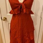 Essue NWT Rust  Dress L w/ crossover back & lining Photo 1