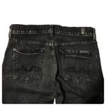 7 For All Mankind  acid wash Roxanne ankle zip skinny jeans 25W Photo 3