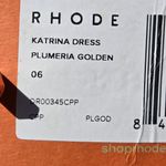 NWT RHODE Katrina Plumeria Golden Cotton Midi Photo 10