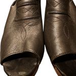 Rachel Comey Western Stitch Peep Toe Sling Back Leather Mule Heels Size 6.5
. Photo 2