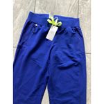 FIGS Scrub Pants Womens XS Tall Cobalt Boston Slim Jogger Medical Zip Pockets Photo 1