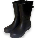 A New Day Women's Black Vicki Mid Calf Rain Boots Size 6 Photo 0