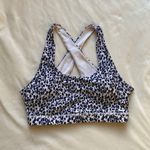 Navy blue and white floral sports bra Size M Photo 0