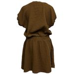 Lou & grey Small  Triple Cloth Mini Dress Gauze Slub Knit Beach Coastal Granola L Photo 4