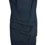 Forever 21  Womens Sz S Strapless Dress Dark Blue Short Tiered Bodycon Party Photo 0