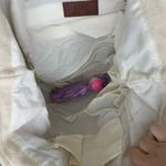 America and beyond colorful rainbow Pom Pom tassel hand bag tote purse beach bag Pink Photo 4