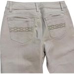 Hannah Denim Arielle Womens 10P Missy Khaki Capri Chino Pants Embroidered Studs Size undefined Photo 7