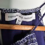 Cupcakes and Cashmere  Navy Print Darden Mini Shift Dress Size XS Photo 10