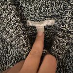 Woman Within  Black and White Knit Cardigan Photo 3