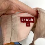 STAUD Wells cropped striped cotton-blend poplin top Women’s 00 Photo 8