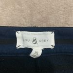 Lou & grey  Navy Blue Striped Knit Skirt Photo 1