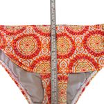 Victoria's Secret Victoria’s Secret Orange Medallion Fold-Over Bikini Bottoms Small Resort Swim Photo 5