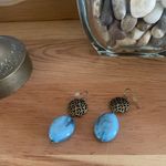 Dana Buchman Blue Wave Beaded Dangle Earrings Photo 2