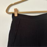 Drew  Black Ribbed Side Slit Pants Photo 2