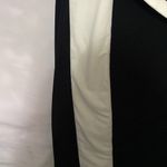 LAUREN RALPH LAUREN WO SIZE 12 DRESS ONE SHOULDER DRAPE BLACK WHITE DRESS EUC Photo 8