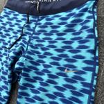 Nike  Relay Dri-fit Tight Capri Run Fast Live Fearless Size M Blue Workout Active Photo 2