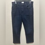 Mother The Mid Rise Rider Ankle Jeans in Karaoke in Kyoto Size 30 Dark Wash Blue Photo 3