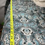 Earthbound  Trading Co S Blue White Paisley Flared Leg Pants Womens Wide Photo 5